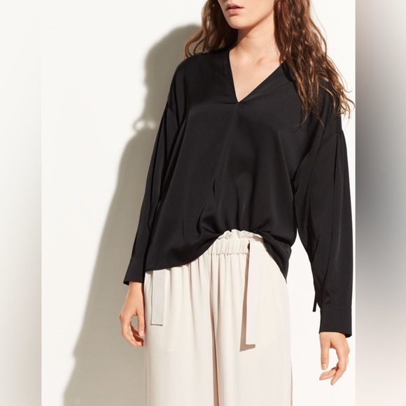 Vince Tops - Vince Silk Long Sleeve